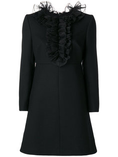 платье с оборками Saint Laurent