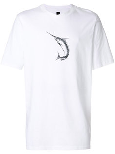 футболка с принтом рыбы Oamc