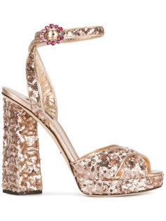 босоножки в пайетки Dolce &amp; Gabbana