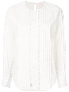блузка с длинными рукавами и сетчатой вставкой  Chloé