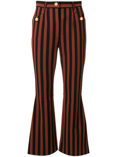 полосатые брюки с пуговицами-собаками Dolce &amp; Gabbana