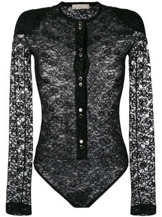 прозрачный кружевной топ Nina Ricci