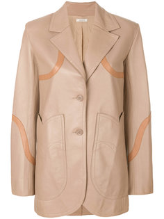 приталенный пиджак со вставками  Nina Ricci