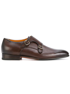 туфли Монки с пряжками Santoni