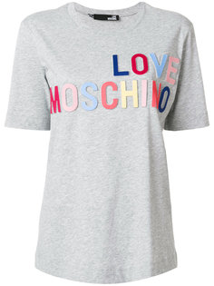 футболка с логотипом  Love Moschino