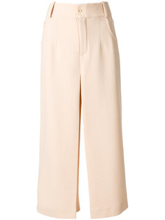 широкие укороченные брюки Chloé