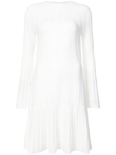 flared sleeve knitted dress Oscar de la Renta