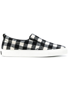 кеды-слипон в клетку MSGM