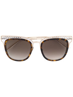 солнцезащитные очки в квадратной оправе Bottega Veneta Eyewear