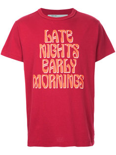 футболка Art Dad Late Nights Early Mornings Off-White
