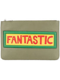 клатч с аппликацией Fendi