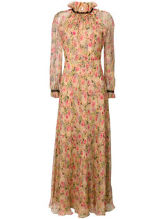 длинное платье с цветами Vilshenko