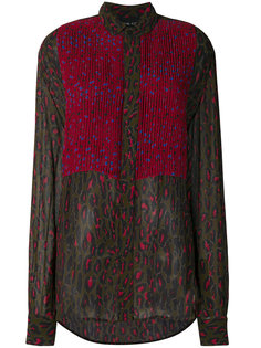 плиссированная блузка с леопардовым принтом  Michel Klein
