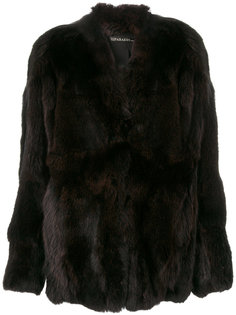 приталенное пальто с мехом  32 Paradis Sprung Frères