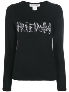 джемпер с вышивкой Freedom Comme Des Garçons Comme Des Garçons