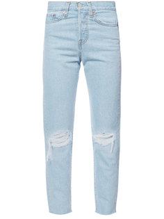 прямые джинсы с прорезями на коленях Levis Levis®