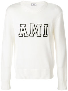 свитер с круглым вырезом с логотипом Ami Alexandre Mattiussi