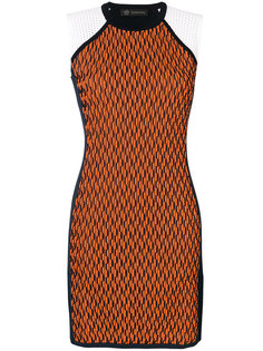 асимметричное вязаное платье Versace