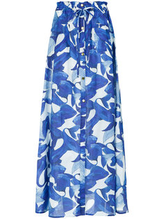 fish print long skirt Isolda