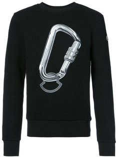 свитер с принтом Moncler