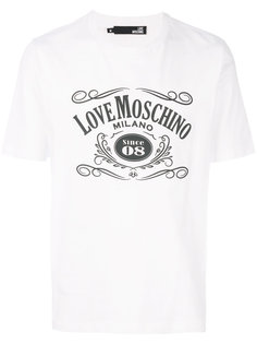футболка с винтажным принтом Love Moschino