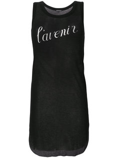 длинный топ с принтом Ann Demeulemeester