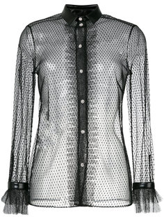 прозрачная сетчатая блузка с вышивкой Philosophy Di Lorenzo Serafini
