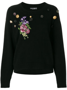 джемпер с вышивкой  Dolce &amp; Gabbana