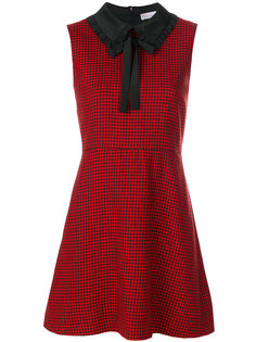 платье с узором в ломаную клетку Red Valentino