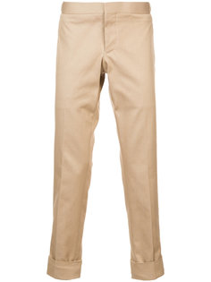 узкие брюки с заниженной талией Thom Browne