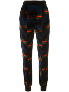 velvet stripe track pants  Sonia Rykiel