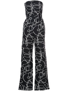 printed bandeau jumpsuit  Zero + Maria Cornejo