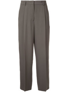 укороченные плиссированные брюки Jil Sander