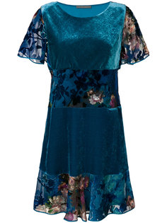 платье с цветочной отделкой  Alberta Ferretti