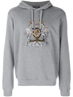 толстовка с принтом герба Dolce &amp; Gabbana