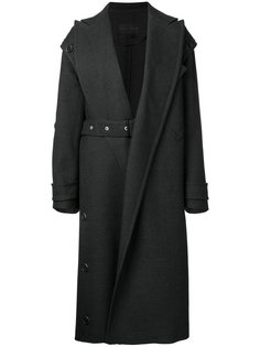 Asymmetrical Belted Long Coat Proenza Schouler