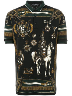 рубашка-поло с принтом Royal Dolce &amp; Gabbana