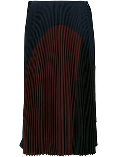 плиссированная юбка колор блок  Agnona