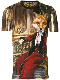 футболка с принтом regal fox Dolce &amp; Gabbana