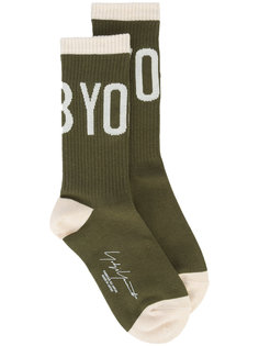 logo socks Yohji Yamamoto