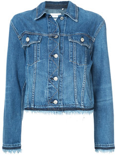 fringed trim denim jacket Rag &amp; Bone