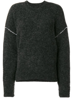 вязаный свитер с многослойными рукавами Mm6 Maison Margiela