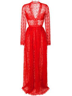 кружевное платье с V-образным вырезом Ermanno Scervino