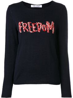 джемпер с вышивкой Freedom Comme Des Garçons Comme Des Garçons