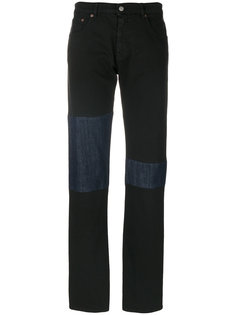 джинсы с заплатками на коленях Mm6 Maison Margiela