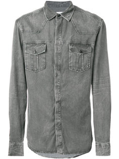 классическая рубашка с потертой отделкой Pierre Balmain