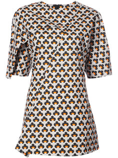 patterned crossover blouse Marni