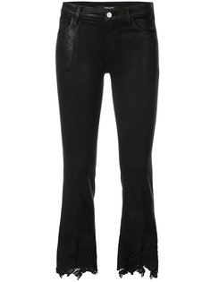 lace trimmed jeans J Brand