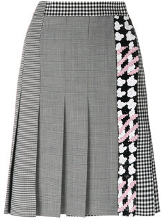 клетчатая юбка в складку MSGM