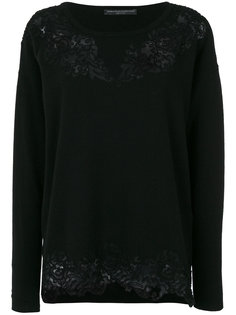 свитер с кружевными вставками Ermanno Scervino